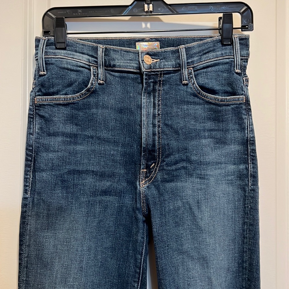 Mother denim hustler ankle fray